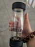 果茲（GUOZI）茶水分離杯雙層高硼硅玻璃杯辦公家用水杯男泡茶杯子送男士禮物 曬單實(shí)拍圖