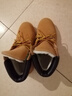添柏嵐（Timberland）踢不爛頭層牛皮大黃靴男女情侶款潮流馬丁靴厚底高幫鞋 小麥(加絨) 40 曬單實(shí)拍圖