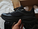 特步[范丞丞同款]后盾跑步鞋男夏季新品輕便減震網(wǎng)面透氣跑鞋女跳繩鞋 黑/煤黑【潛力黑馬-男】 40 (250mm) 新砝碼40.5 曬單實(shí)拍圖