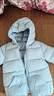 G.duck兒童輕薄羽絨棉服寶寶短款棉襖男女童連帽棉衣小童嬰兒洋氣外套潮 淺藍色 120 cm 曬單實(shí)拍圖