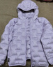 波司登【165可選】新款兒童羽絨服5A抗菌保暖外套薄款中性男女短款連帽 微光紫6381 140 /64 約 130-140cm 30kg 曬單實(shí)拍圖