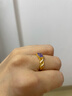 中鑫珠寶盛夏普羅旺斯黃金戒指足金鑲嵌鋯石蕾絲公主方糖紫色女戒生日送禮 金重3.35克（12圈號） 曬單實(shí)拍圖