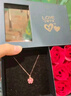 銀千惠999純銀項鏈女桃花吊墜鎖骨鏈2026新款新年情人節生日禮物送女友 曬單實(shí)拍圖