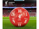 LIVERPOOL FC【官方正版】利物浦俱樂(lè )部 | 紅色印簽5號足球金色印簽薩拉赫 紅色 曬單實(shí)拍圖