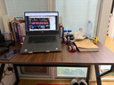 全品屋實(shí)木電腦桌雙人書(shū)桌辦公桌工作臺學(xué)生臺式電競桌120CM 曬單實(shí)拍圖