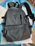 Lee潮流雙肩包男高中大學(xué)生書(shū)包女休閑背包大容量旅行電腦包灰藍色 曬單實(shí)拍圖