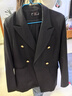 普妮姿西裝套裝女2025春秋新款氣質(zhì)面試工作服職業(yè)裝正裝高級感西服外套 單件黑色西裝 M 曬單實(shí)拍圖