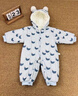 嬰兒衣服加絨夾棉加厚外穿a類(lèi)棉衣冬裝秋冬季幼兒外套寶寶連體衣 【加絨保暖】鞋襪恐龍 66cm ：3-6個(gè)月 體重：11-15斤 曬單實(shí)拍圖