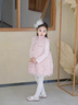 班喜迪女童連衣裙秋冬裝新款洋氣女寶寶公主裙加絨套裝夾棉兒童裙子冬季 粉色 110 曬單實(shí)拍圖