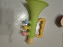 愛(ài)貝迪拉（AIBEDILA）小喇叭兒童玩具嬰兒寶寶吹吹樂(lè )吹響樂(lè )器嗽叭口琴吹的可吹哨子口哨 綠色【硅膠材質(zhì)-可啃咬】送掛繩 曬單實(shí)拍圖