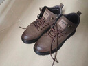 啄木鳥(niǎo)啄木鳥(niǎo)新款男靴真皮軟底馬丁靴男復古英倫風(fēng)工裝靴加絨棉靴子男短 棕色加絨款 42 曬單實(shí)拍圖