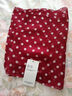 默熙裝飾細窄小長(cháng)條真絲絲巾女春秋護脖子頸桑蠶絲圍巾夏季防曬薄紗巾 酒紅波點(diǎn) 180*30CM 曬單實(shí)拍圖