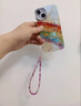 芠拉碧璽色水晶手機鏈掛手腕繩多巴胺掛鏈女手機掛繩手機殼鏈條鏈繩禮 夢(mèng)幻溢彩-優(yōu)化碧璽手機鏈-蝴蝶款  A03-304 曬單實(shí)拍圖