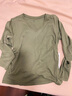 歐莎（OSA）【簡(jiǎn)約小白T】v領(lǐng)短袖t恤女2026年春新款大碼巨顯瘦上衣正肩薄款 綠色 S 曬單實(shí)拍圖