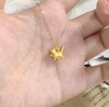 中國珠寶黃金項鏈女款新款立體可愛(ài)足金貓咪吊墜生日情人節禮物送女友老婆 可愛(ài)貓咪足金吊墜【贈銀鏈】 約0.3g 曬單實(shí)拍圖