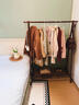 藝世界落地式實(shí)木衣帽架家用掛衣架臥室房間櫸木質(zhì)晾衣架室內簡(jiǎn)易置衣架 胡桃色120CM實(shí)木升級加粗 曬單實(shí)拍圖