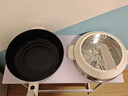 美的（Midea）電炒鍋不粘鍋一體插電多功能鐵鍋電炒鍋多功能一體2025新款炒菜鍋插電一體家用蒸煮煎炒多用途鍋 3.5L 【配蒸籠 油溫紅燈提醒】HCG2572 曬單實(shí)拍圖