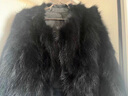 離境天大碼女裝300斤皮草秋冬女裝上衣兔毛真皮草外套女短款新款韓版 黑色 S 85斤以下 曬單實(shí)拍圖