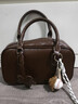 chongsukei小&ck香港代購質(zhì)感貝塔包包小號保齡球包小眾手提包波士頓枕頭包 布朗尼棕 曬單實(shí)拍圖