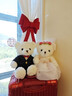 句可 婚紗熊壓床娃娃一對結婚新款65cm正品娃娃結婚新婚玩偶圣誕禮物 婚紗熊中號一對【65cm】高品質(zhì) 超大號抱枕公仔毛絨玩偶婚房擺件正高品質(zhì)版 曬單實(shí)拍圖