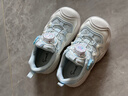 斯納菲兒童運動(dòng)鞋女童甜美公主運動(dòng)鞋秋季戶(hù)外時(shí)尚板鞋珠光白/藍29 曬單實(shí)拍圖