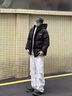暢登棉衣男士外套冬季新款潮牌港風(fēng)加厚冬裝棉襖連帽學(xué)生面包羽絨棉服 黑色 XL 130斤至150斤可穿 曬單實(shí)拍圖