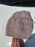 恒源祥新款松鼠絨雙層保暖毛線(xiàn)帽加厚針織百搭堆堆蓓蕾帽子時(shí)尚韓版洋氣 貝雷帽燕麥色 曬單實(shí)拍圖