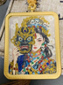 歐陽(yáng)先生手繪彩金唐卡吊墜扎基拉姆前世今生九尾狐仙唐卡吊墜 前世今生20彩金【3.5x4.5金色框 項鏈款【帶繩】 曬單實(shí)拍圖