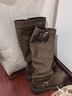 星期六厚底增高長(cháng)筒靴女靴2025秋季新款不過(guò)膝顯瘦褲管長(cháng)靴堆堆騎士靴女 曬單實(shí)拍圖