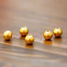 金小貅轉運珠黃金串珠配件999足金金珠硬金古法配珠光面隔珠圓形散珠 0.9g,7mm古法珠-1顆【重版】 曬單實(shí)拍圖