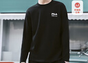 FILA 斐樂(lè )官方情侶款針織長(cháng)袖上衣2025秋新款時(shí)尚休閑純棉寬松長(cháng)T 正黑色-BK 2XL 185/104A/XXL 曬單實(shí)拍圖