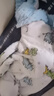 水星兒童（MERCURY Kids）全棉紗布低敏抗菌春秋豆豆被毛毯(恐龍/柔和藍)120cm×150cm 水洗 曬單實(shí)拍圖