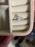 AVHE18K金鉆戒橢圓鉆石戒指鴿子蛋D色1克拉 培育鉆求結婚禮物新年女友 18K金戒托+50分培育鉆-鴿子蛋 曬單實(shí)拍圖