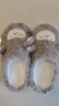 名創(chuàng  )優(yōu)品（MINISO）棉拖鞋女小羊咩咩秋冬防滑包跟拖鞋保暖毛絨可愛(ài)月子家居情侶鞋 深灰【半包跟款】 40-41 (270mm) 【適合39/40碼穿】 曬單實(shí)拍圖