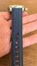圖登 航空原裝氟橡膠表帶適用歐米茄海馬300表帶橡膠防水膠帶表帶手表配件男 【針扣款】藍色-銀扣 20mm 曬單實(shí)拍圖