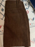 香影美拉德半身短裙女2025秋冬新款顯瘦a字高腰復古氣質(zhì)咖色裙子 咖啡 M 曬單實(shí)拍圖