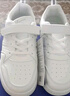回力（Warrior）兒童節小白鞋女童鞋春秋款男童演出鞋休閑板鞋WZ(CL)-0072 白色34 曬單實(shí)拍圖