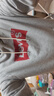Levi's【特價(jià)來(lái)襲】李維斯情侶同款經(jīng)典寬松休閑logo套頭連帽衛衣 灰色 19622-0008 M 曬單實(shí)拍圖