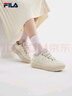 FILA 斐樂(lè )官方女鞋CARROT摩登板鞋蘿卜鞋休閑運動(dòng)鞋厚底鞋女 古白色/初雪白-AA 37.5 曬單實(shí)拍圖