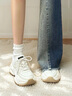 Lee女鞋新款厚底增高老爹鞋時(shí)尚潮流舒適休閑鞋女輕便百搭韓版運動(dòng)鞋 米色 37 曬單實(shí)拍圖