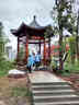 戶(hù)外仿古長(cháng)廊涼亭防腐木古建涼亭實(shí)木景觀(guān)文化連廊公園庭院休閑亭 褐色 小青瓦長(cháng)廊/每平方 曬單實(shí)拍圖