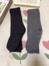 阿凡迪羊毛襪子過(guò)膝長(cháng)筒襪子女秋冬季加絨加厚高筒護膝大腿保暖月子長(cháng)襪 曬單實(shí)拍圖