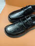 老爺車(chē)（WECKER）男士皮鞋秋季新款厚底大頭皮鞋男真皮商務(wù)正裝系帶韓版增高男鞋 LYC85012黑色【系帶】 41 曬單實(shí)拍圖