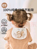 歐孕（OUYUN）嬰兒吸汗巾6層紗布隔汗巾寶寶止汗巾 森林派對32×24(五條裝) 曬單實(shí)拍圖