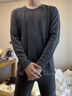 海瀾之家保暖內衣男士秋衣秋褲男100%純棉抗菌防螨秋冬季內衣圓領(lǐng)保暖套裝 100%純棉抗菌防螨-深麻灰 2XL /180(體重150-170斤) 曬單實(shí)拍圖