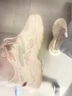 斐樂(lè )（FILA） 【楊冪同款】女鞋情侶運動(dòng)鞋情人節蕨草鞋休閑鞋老爹鞋情侶鞋 豆腐白/瑚草綠-TS【女款】 39 曬單實(shí)拍圖