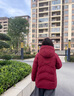 琴莫中年媽媽冬裝棉衣加絨外套2025新款羽絨棉服中老年人女裝加厚棉襖 紅色 3XL （建議120-135斤） 曬單實(shí)拍圖