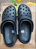 卡駱馳（crocs）經(jīng)典云朵Clog女沙灘洞洞鞋涼拖鞋206750 黑色  38  曬單實(shí)拍圖