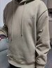 名創(chuàng  )優(yōu)品（MINISO）連帽衛衣男重磅寬松春秋季休閑高級感青少年潮流外套 麻灰 2XL 曬單實(shí)拍圖