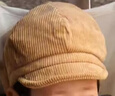 伊米倫寶寶鴨舌帽秋冬時(shí)尚洋氣兒童八角帽貝雷帽燈芯絨嬰兒棒球帽 卡其色 48/50CM建議1-2歲 曬單實(shí)拍圖